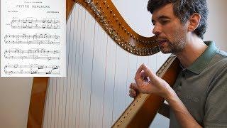 How to play "Petite Berceuse" by Hasselmans - Harp Tuesday ep. 165