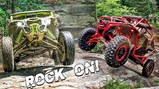 Rock Crawling & Trail Riding on Green's Mountain - Polaris RZR Turbo R & Can-Am Maverick X3 Sport