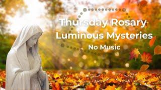 Virtual Rosary Thursday - Luminous Mysteries - Pray the Rosary in Peaceful Autumn Setting - No Music