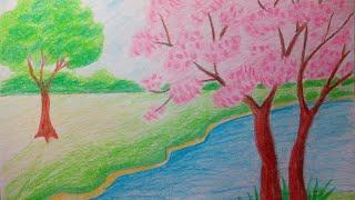 Как нарисовать  весну легко / How to draw spring easily