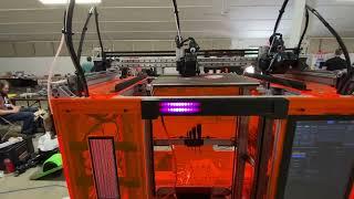 Large form factor 3d printer with G-code display at MRRF 2022 #mrrf2022 #3dprinting #mrrf