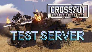 Test server *Crossout*  Балансные правки по колесам и гусеницам.