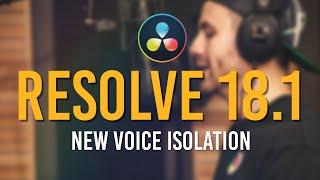 Voice Isolation For Davinci Resolve 18.1