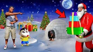 FRANKLIN AND SHINCHAN GOT MANY CHRISTMAS GIFTS FROM SANTA CLAUS IN GTA 5