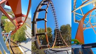 6 Awesome Roller Coasters at California's Great America! Front Seat 4K POV