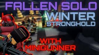 Winter Stronghold FALLEN SOLO TRIUMPH | Tower Defense Simulator | Roblox