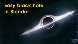 A interstellar-esque black hole in Blender