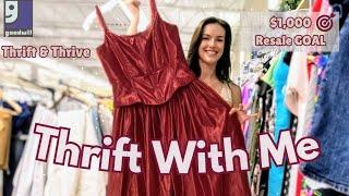 $1,000 Profit in a TINY TOWN Goodwill?! | Thrift With Me for Resale | Thrift and Thrive