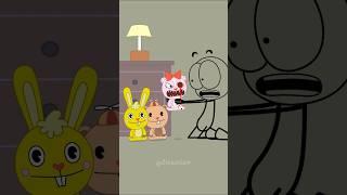 the teddy bear kiss goes wrong‼️ #shorts #funny #animation