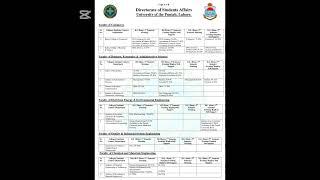 pu Lahore merit list 2024 | Punjab university Lahore merit list 2024 | merit list 2024 pu Lahore