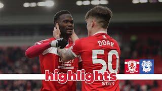 Match Highlights | Boro 1 Cardiff 1 | Matchday 26