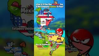 ¿Cuál Es El País Más Peligroso Con El Que Comparte Frontera Tú País? ️ #map #geography #mapping
