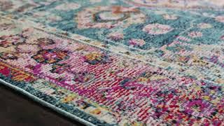 Loloi Silvia Sil-02 Teal - Berry Area Rug