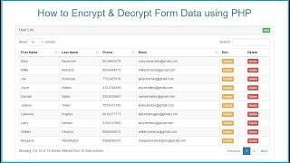 How to Encrypt & Decrypt Form Data using PHP Ajax - 3