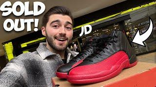 RESTOCKING NOW?! Jordan 12 Flu Games SOLD OUT! CLOSE UP LOOK & PICKUP VLOG!