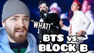 BTS vs BlockB | 2015 MAMA [Boys In Battle] REACTION