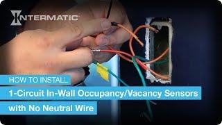 How to Install Intermatic DSR/DSIMF/DPBIMF Series 1-Circuit Occupancy/Vacancy Sensors