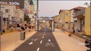 Timelapse: Tel Aviv cycle lanes Sderot Yerushalaim - HaRakevet - September 23, 2022 18:39