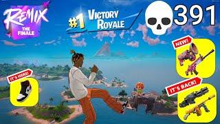 391 Elimination JUICE WRLD Solo Vs Squads "Zero Build" Gameplay Wins (Fortnite Remix chapter 2 PC)