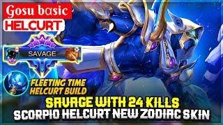 SAVAGE With 24 Kills, Scorpio Helcurt New Skin Gameplay [ Gosu Basic Helcurt ] bαsic