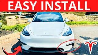 The EASIST Tesla Accessory Install Ever! - Upgrade Your Car With a Fog Light Cover Trim | EVBASE