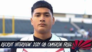 GOAZCATS.com interview: 2021 QB Cameron Friel at Rivals Camp LA | Arizona Wildcats Recruiting