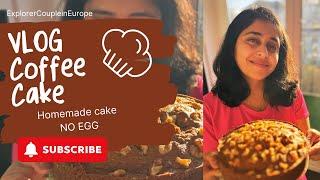 Homemade Coffee Cake Vlog | Eggless Cake | Indian in Germany