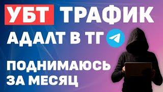 УБТ трафик телеграм. Арбитраж трафика 2024. Быстрый заработок.