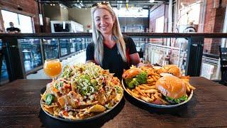 This Florida Brewery Combined 2 MASSIVE Platters Into A Food Challenge.. so I tried to eat it all.