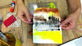 Monoprinting off a plexiglass plate