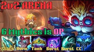 6 Mythics With Heimerdinger is INSANE League 2v2 Arena