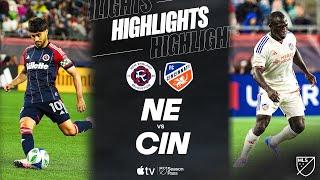 New England Revolution vs. FC Cincinnati | Full Match Highlights | Orellano and Denkey FTW!