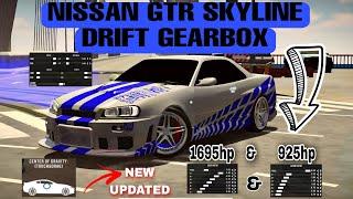 Smooth Drift Gearbox For Nissan Gtr Skyline for 1695hp and 925hp | Car Parking Multiplayer