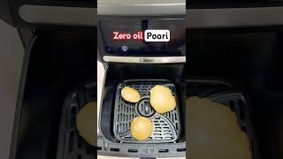 Absolutely Zero Oil Poori made in an Airfryer | Healthy Indian Breakfast| #viralairfryer #poori