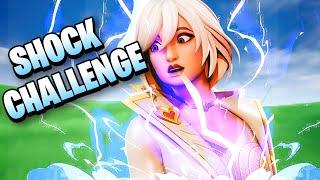 EVERYTIME I TAKE DAMAGE I GET SHOCKED..... FORTNITE SHOCK CHALLENGE - FORTNITE CHAPTER 5