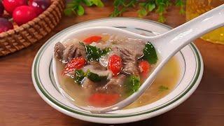 When stewing beef  one must keep in mind the trick of not putting it in three or two  so that the s