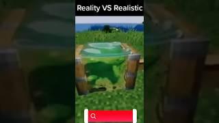 Reality vs Realistic #minecraft #shorts