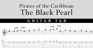 The Black Pearl - Guitar tab tutorial - Pirates of the Caribbean