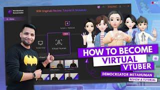 How to Become Virtual YouTuber (2022) Wondershare DemoCreator Metahuman Review & Tutorial