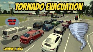 Greenville, Wisc Roblox l Tornado Evacuation Rp *CRAZY TRAFFIC*