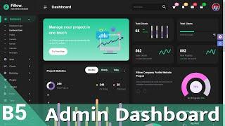 Bootstrap 5 Admin Dashboard 23 Template | HTML CSS JS