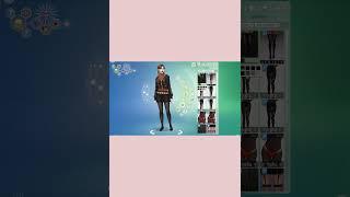 ️ Dark Academia Sim | Sims 4 CAS Transformation  #shorts  #aestheticsim