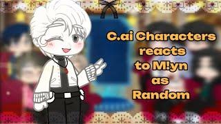 C.ai characters react to M!yn as Random persons||My Au||Gacha  club||•lunie•||repost