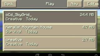 Обзор карт для MCPE #1  Все блоки в одном мире.