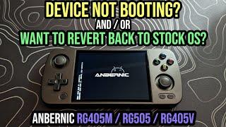 Revert to Stock OS or Fix Bricked RG405M / RG505 / RG405V