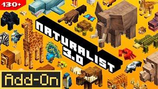 NATURALIST 3.0 ADDON - 10 NEW Interactable Animals in Minecraft Survival!