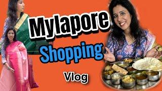 Mylapore Shopping Vlog | Mylapore Saree Shopping | Poornima Raman