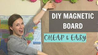 How to MAke a Magnetic Board / CHEAP AND EASY