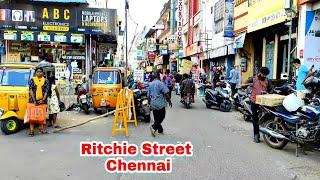 Walk in Ritchie Street Chennai / Tamilnadu - India / Mg Walking