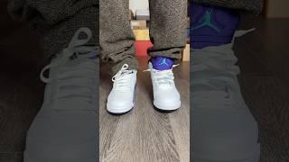 Air Jordan 5 grape 2025 on feet